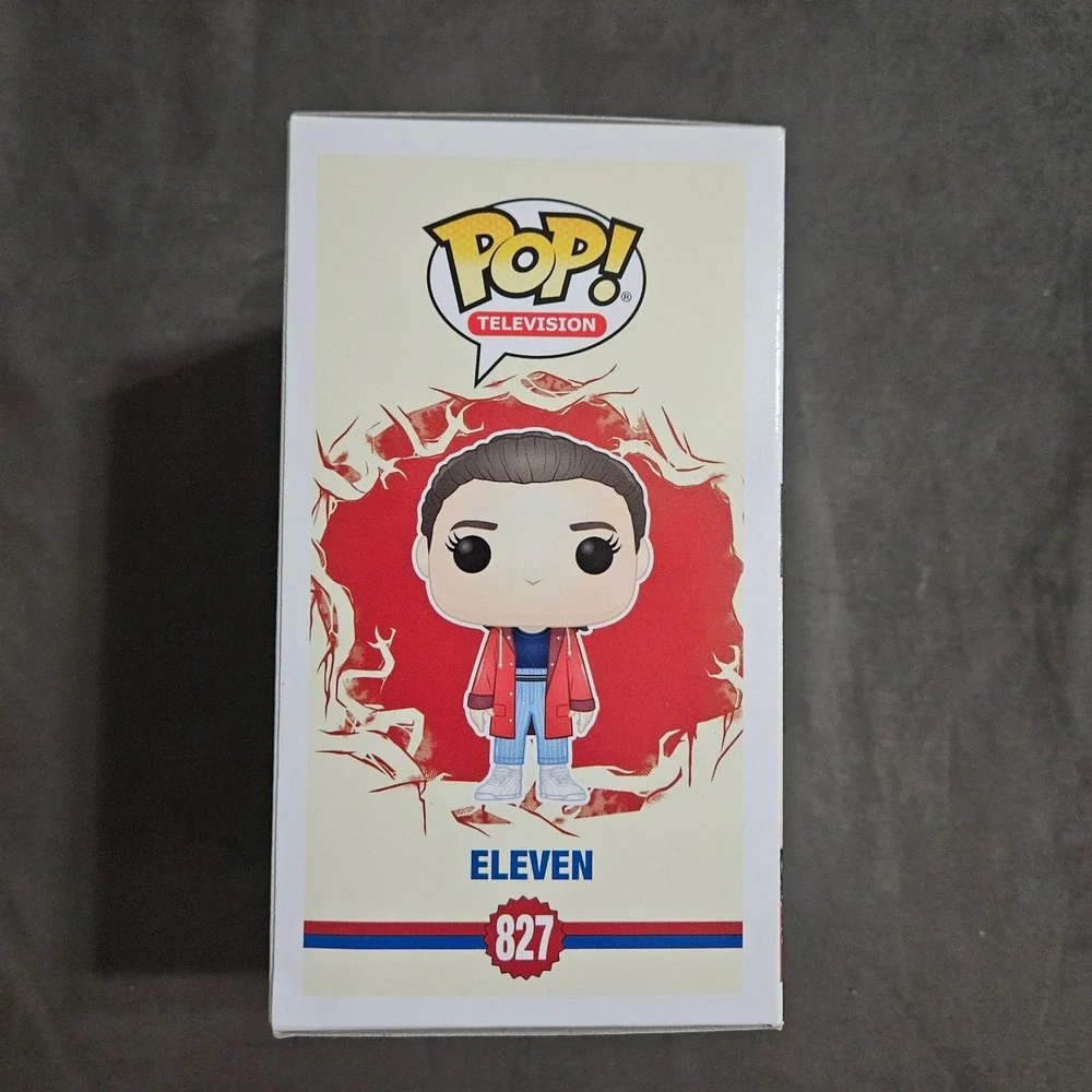 Funko Pop Stranger Things Eleven 827 Hot Topic Exclusive Vinyl Figure Red Jacket
